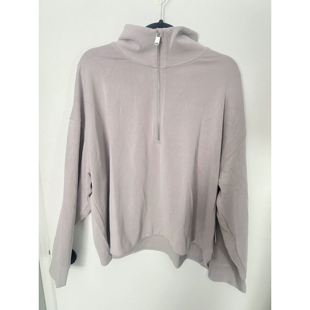 Athleta Seasoft Quarter 1/4 Zip Women’s Size 2X tensil purple $89 NWT Cooling - Picture 4 of 12
